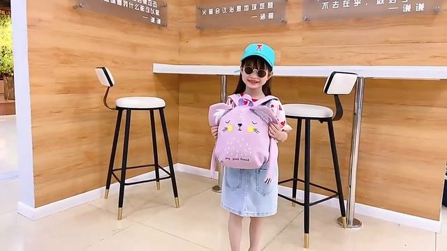 Baby Backpack Boys Girls Cute Cartoon Animal Koala Lion Fox Kindergarten Children's Schoolbag Kids смотреть онлайн