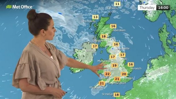 24/05/23 – Warm with plenty of sunshine – Evening Weather Forecast UK – Met Office Weather
