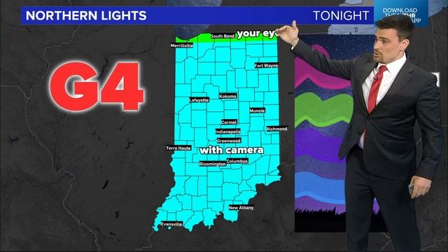 Fainter northern lights seen across parts of Indiana Saturday night смотреть онлайн