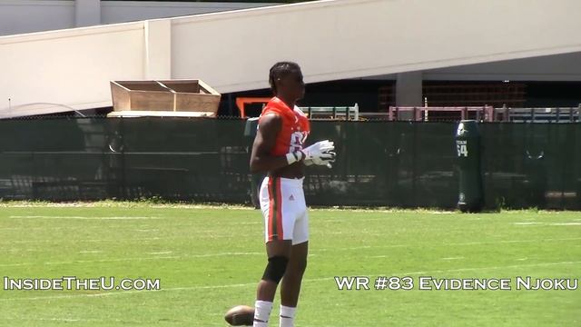 Miami 6-6 Wide Receiver Evidence Njoku on the Jugs Machine смотреть онлайн