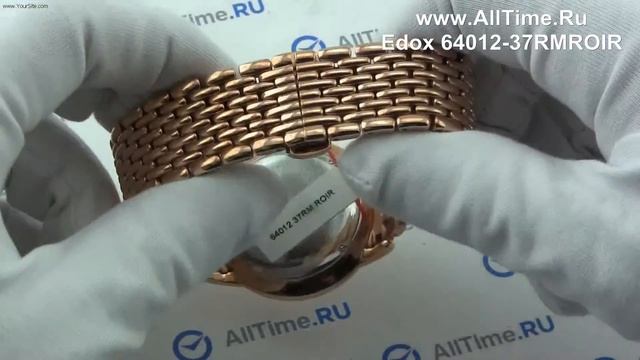 Обзор. Мужские наручные часы Edox 64012-37RMROIR смотреть онлайн