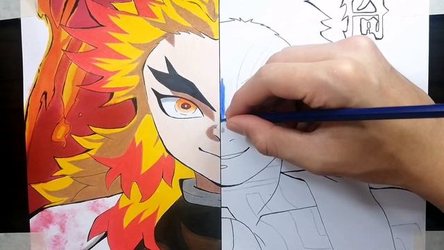 Drawing KYOJURO RENGOKU 煉獄杏寿郎 | akaza アカザ第三月 [Demon Slayer: Infinity Train] [劇場版「鬼滅の刃」 無限列車編] смотреть онлайн