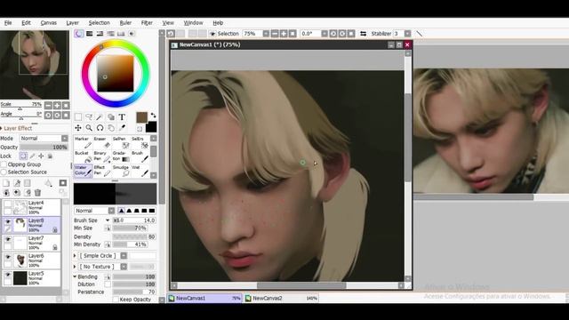 Stray Kids Speedpaint (Paint tool sai) Felix Navidad смотреть онлайн