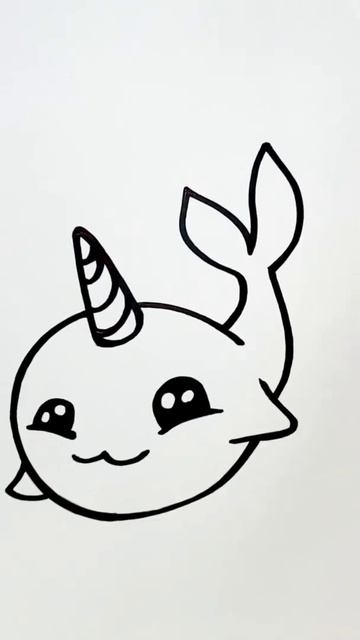 Narval - Como desenhar / How to draw - Narwhal смотреть онлайн