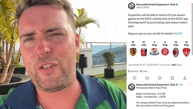 Newcastle NEED TRAINING SPONSOR To HELP Fan Costs!