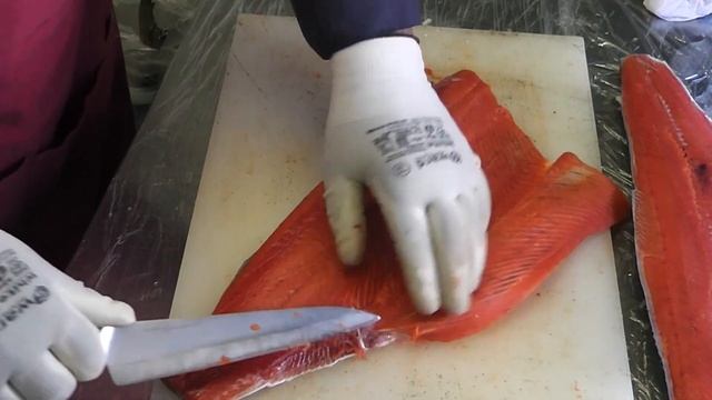 Как снять филе нерки.