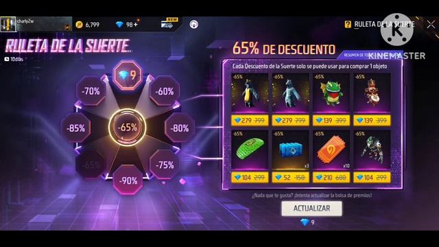 Evento Ruleta de la Suerte como ganar Dinozclilla y Dino Hera de Hielo en 9 Diamantes Free Fire ✅ смотреть онлайн