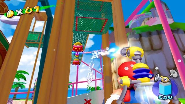 Super Mario Sunshine (18-FR) Parc Pinna PB 1 - 30 et Niveau 9 - 10 смотреть онлайн