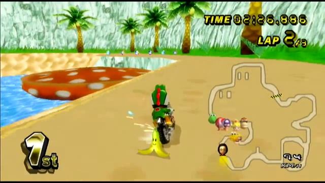 (mkwii custom character) Yoshi Amiibo Mii costume смотреть онлайн