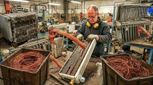 Переработка радиатора для получения медной проволоки | Удивительный процесс