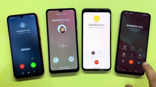 Incoming Call Honor 9X Google Pixel 4XL At The Same Time / Outgoing Call Xiaomi Note 7 Samsung A02