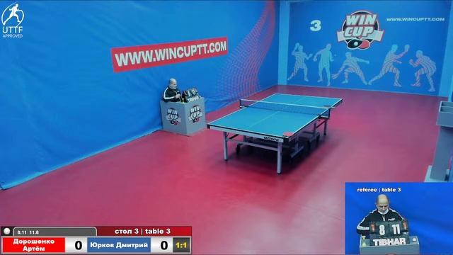 Дорошенко Артём 3-1 Юрков Дмитрий Турнир Восток 3 WINCUP 28.12.21 ПрямаяТрансляция Зал3 смотреть онлайн