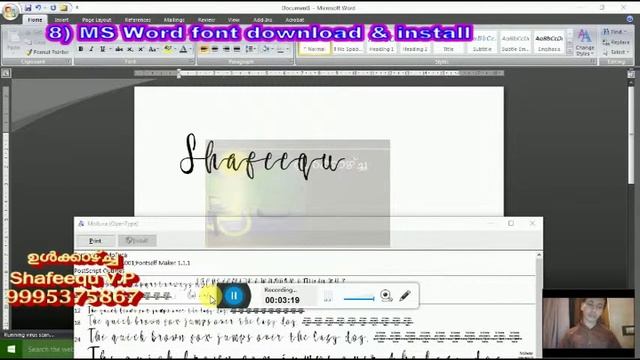 MS Word font download & innstall смотреть онлайн