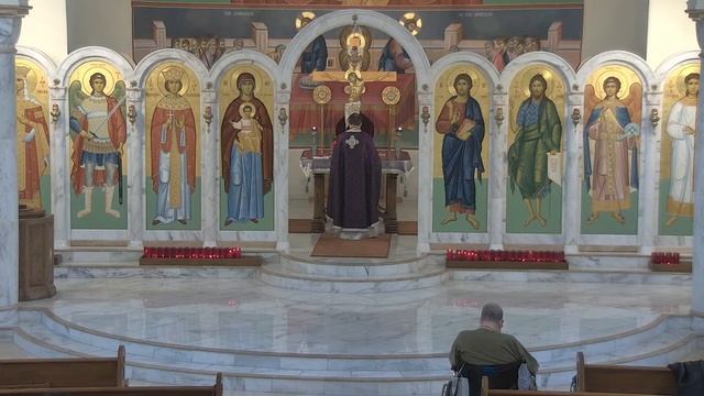 Holy Wednesday Presanctified Liturgy 9am смотреть онлайн
