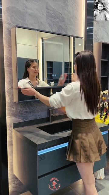 Latest bathroom washing cabinet # Smart sink # Viral # YouTube short смотреть онлайн