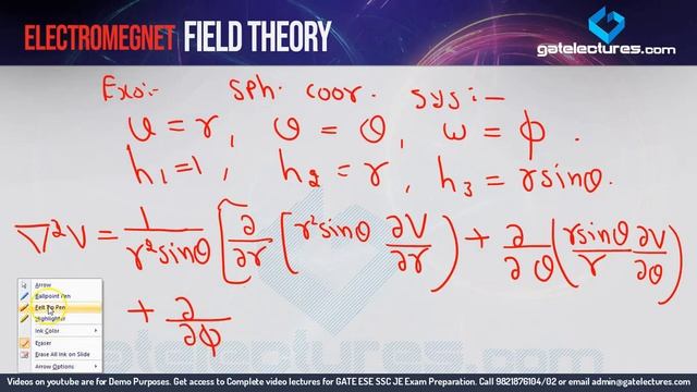 Electromagnetic Field Theory 16 Poisson's and Laplace equation in static Electric field смотреть онлайн