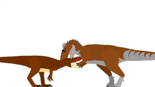 Аллозавр против Гиганотозавра (кто победил ктот гиганотозавр) (кто проиграл ктот аллозавр)