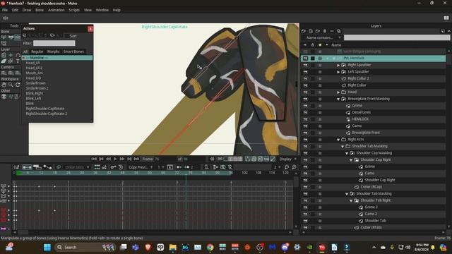 Moho 14 Tutorial - Rotating Shape with Masking and Bone Dynamics смотреть онлайн
