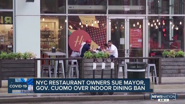 NYC restaurant owners sue Mayor de Blassio and Gov. Cuomo over indoor dining ban смотреть онлайн