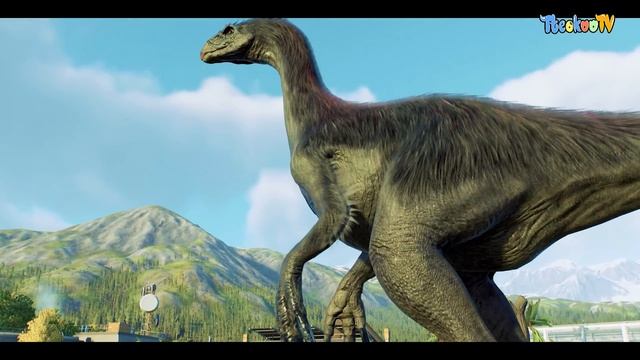 (🦖Jurassic World Evolution 2)Dominion Giganotosaurus,Therizinosaurus,Dimetrodon Dinosaurs Fight