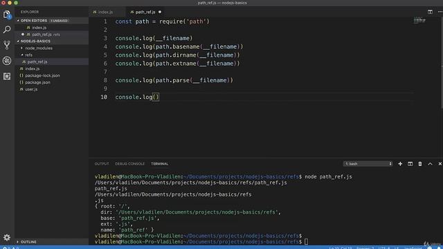 Полное руководство NodeJS Урок 8 Модуль PATH