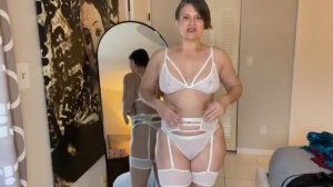 4K TRANSPARENT Night DRESSES Try On with MIRROR View Curious Carly Try Ons