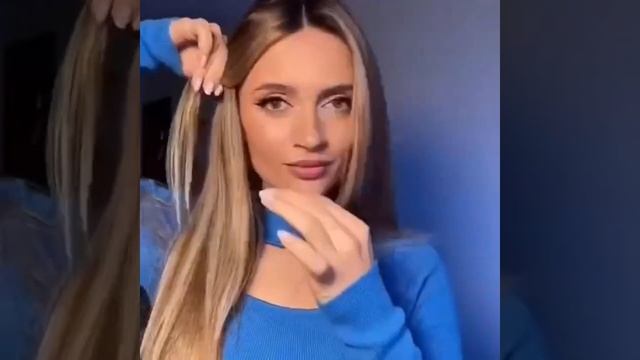 Красивая укладка волос Hairstyle tutorial#18 смотреть онлайн