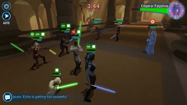 SWGOH Squad Arena: QGJ Zeta team vs. ゆみがあ Rex, EP, Anakin, Aayla & SF смотреть онлайн