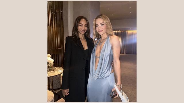 Rita Ora, Irina Shayk and Naomi Campbell posed at British Vogue dinner смотреть онлайн