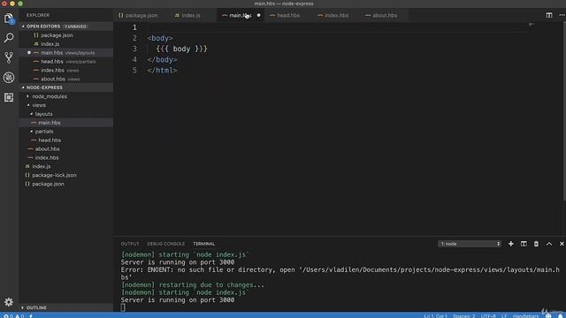 Полное руководство NodeJS Урок 21 Настройка Layout смотреть онлайн