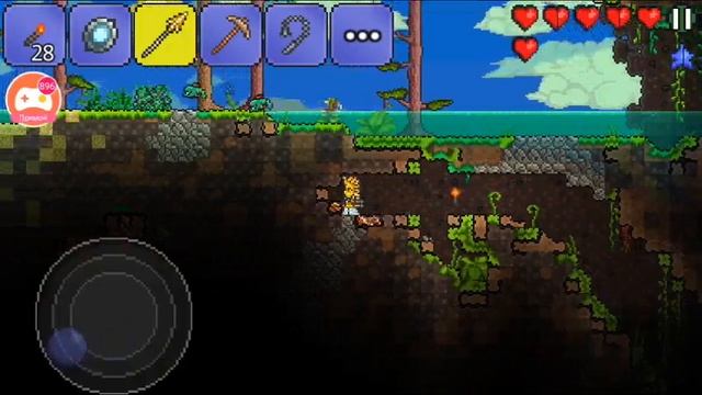 играем в Terraria и пытаемся победить королеву пчёл смотреть онлайн