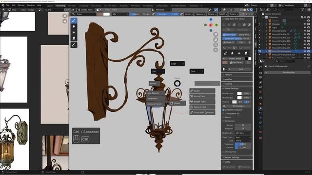 Lantern Creation With Grease Pencil And Deep Paint