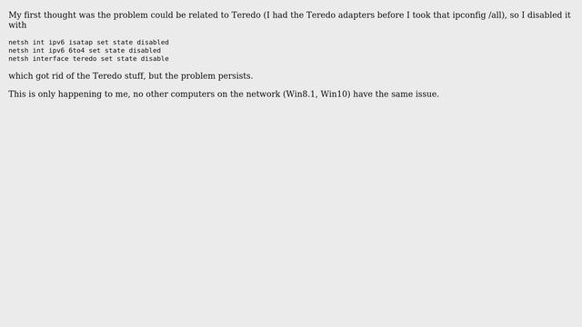 Windows resolving hostnames thru IPv6 ULA смотреть онлайн