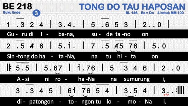 BE 218/BL 146 — Tong Do Tau Haposan смотреть онлайн