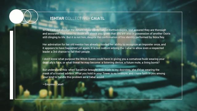 Destiny 2 Lore - Where Is Osiris? Savathun Lied смотреть онлайн