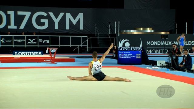 HERDER Philipp (GER) - 2017 Artistic Worlds, Montréal (CAN) - Qualifications Floor Exercise смотреть онлайн