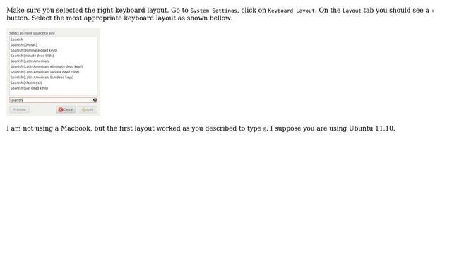 Ubuntu: How do I type an `@` (at sign) symbol? смотреть онлайн