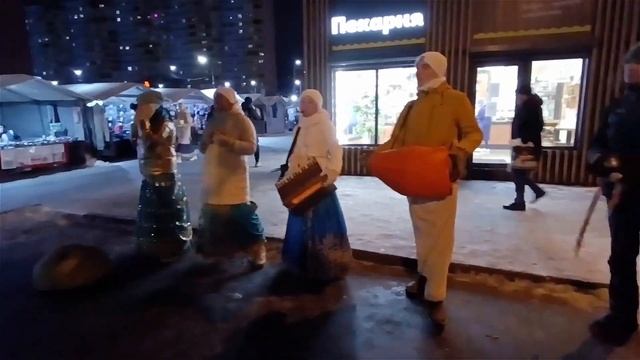 2023 12 27 Харинама в Реутове 2/2. Harinama in Moscow (Russia).Gaura Kripa & Nama Kripa. Reutov. смотреть онлайн