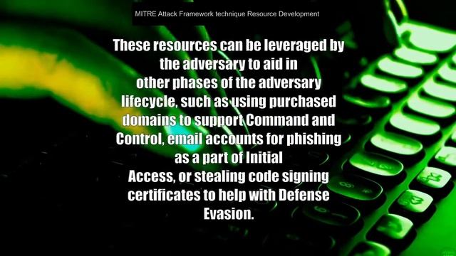 MITRE Attack Framework technique Resource Development explained under 1 minute смотреть онлайн