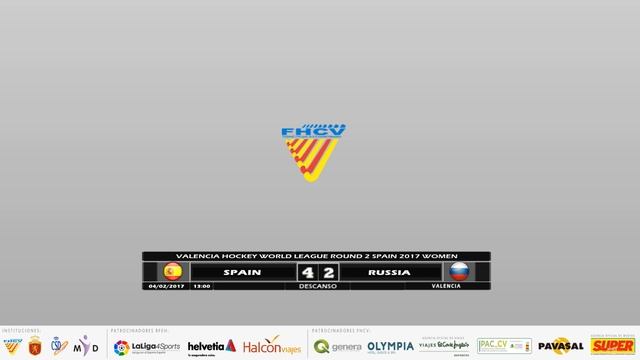 SPAIN - RUSSIA (4Feb) - Valencia Hockey World League Round 2 смотреть онлайн