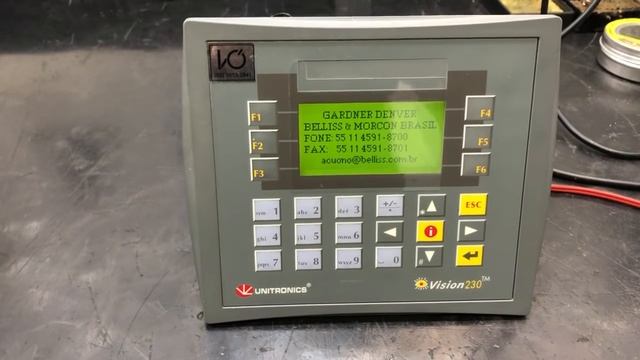 Teste IHM UNITRONICS VISION 230, Orçamento: 4626 NDS: 5790.