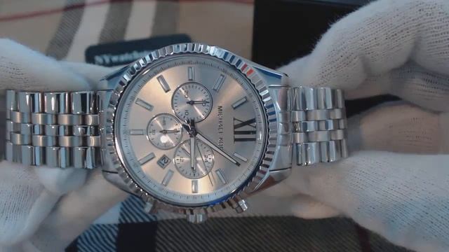 Men's Michael Kors Lexington Steel Chronograph Watch MK8405