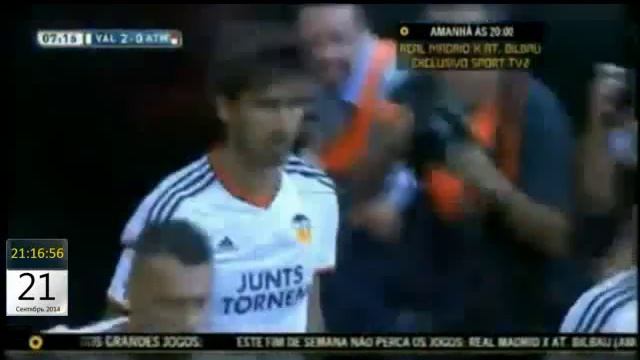 Чемпионат Испании 2014 15 Валенсия 2 0 Атл Мадрид Гомес Андре смотреть онлайн