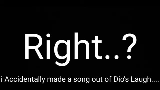 I Accidentally made a Song out of Dio's Laugh.. смотреть онлайн