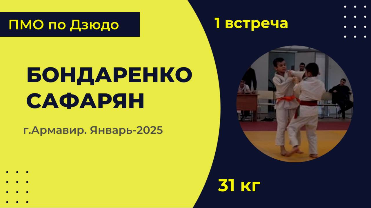 1. Бондаренко - Сафарян [Январь 2025]