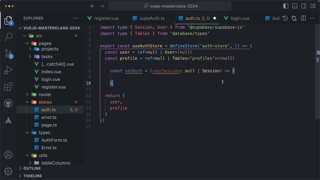 76 Set Up Auth Store and Integrate It with Utility Functions смотреть онлайн