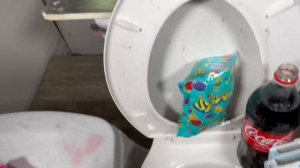 Will it Flush? MrBeast Chocolate, M&M's, Coca Cola, Fanta, Mirinda Balloons, Plastic Balls, ASMR
