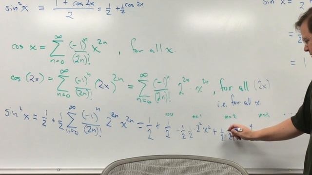 Sequences and Series -- Maclaurin Series for sin^2 смотреть онлайн