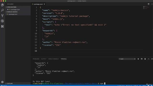 Полное руководство NodeJS Урок 6 Что такое NPM смотреть онлайн