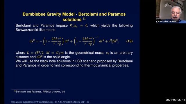 Comments on holog. superconductivity, therm. of BH and config. entropy in branes-Carlos Alberto(UFC смотреть онлайн